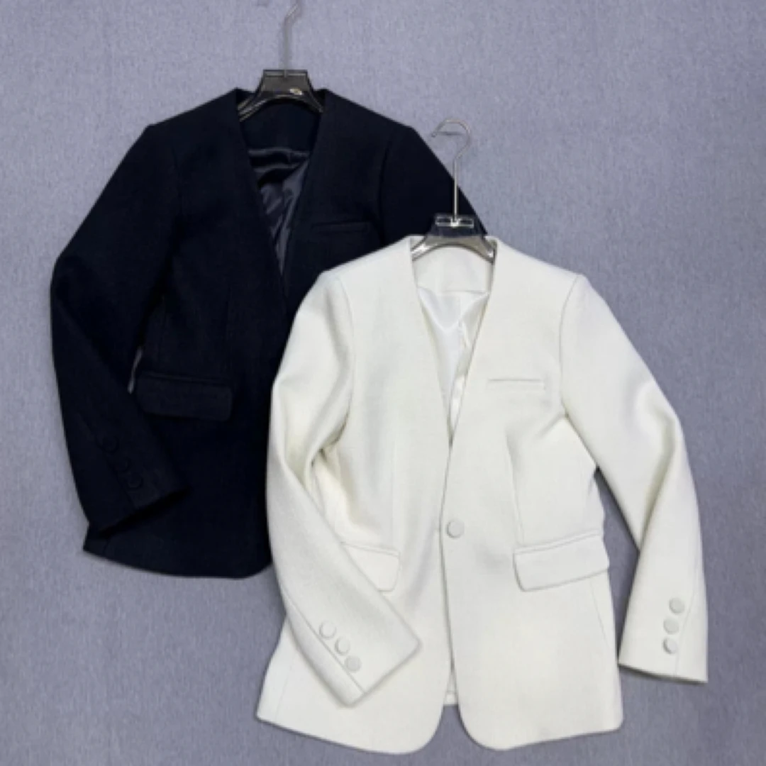 美格呢春季新款双开叉外套