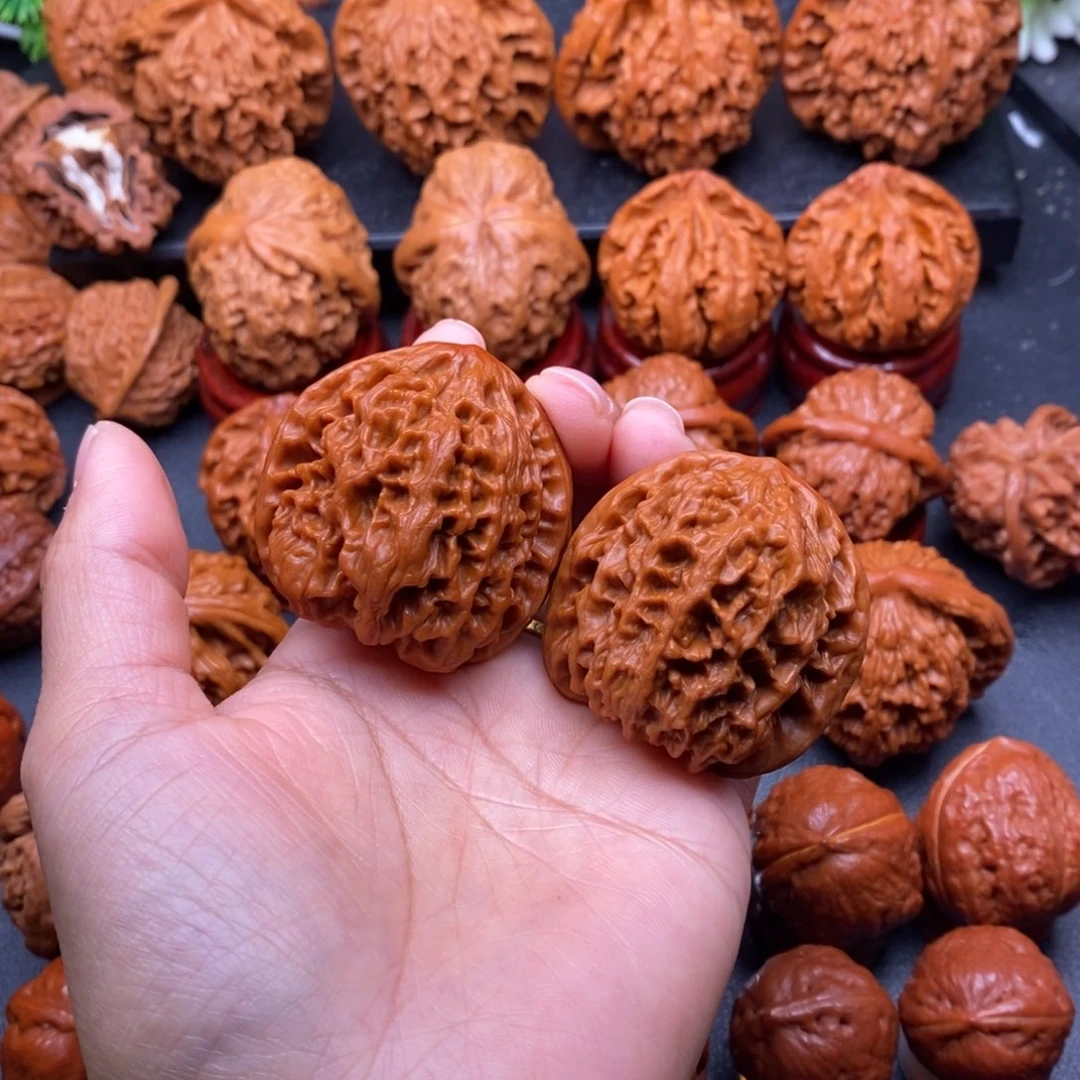 文玩核桃把件43野牛