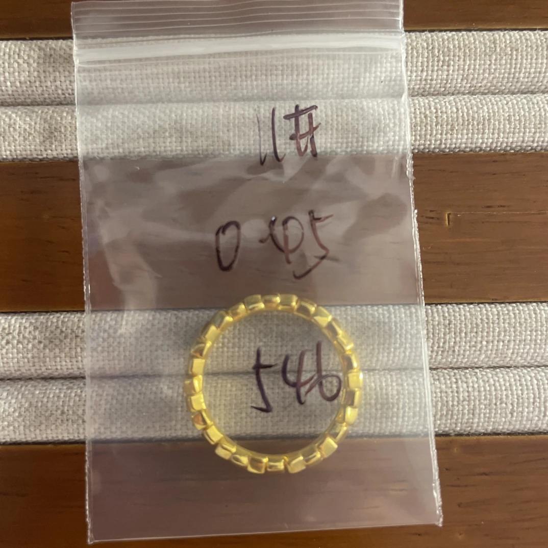 克重0.45 11号 方糖戒指 足金999