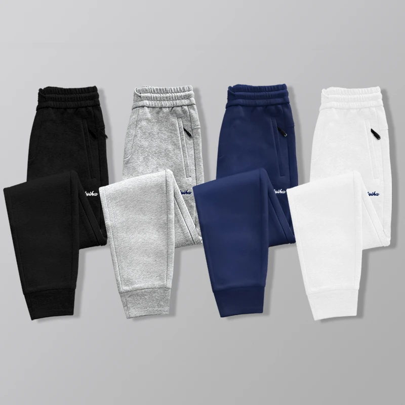 (秋季)刺绣修身休闲运动卫裤