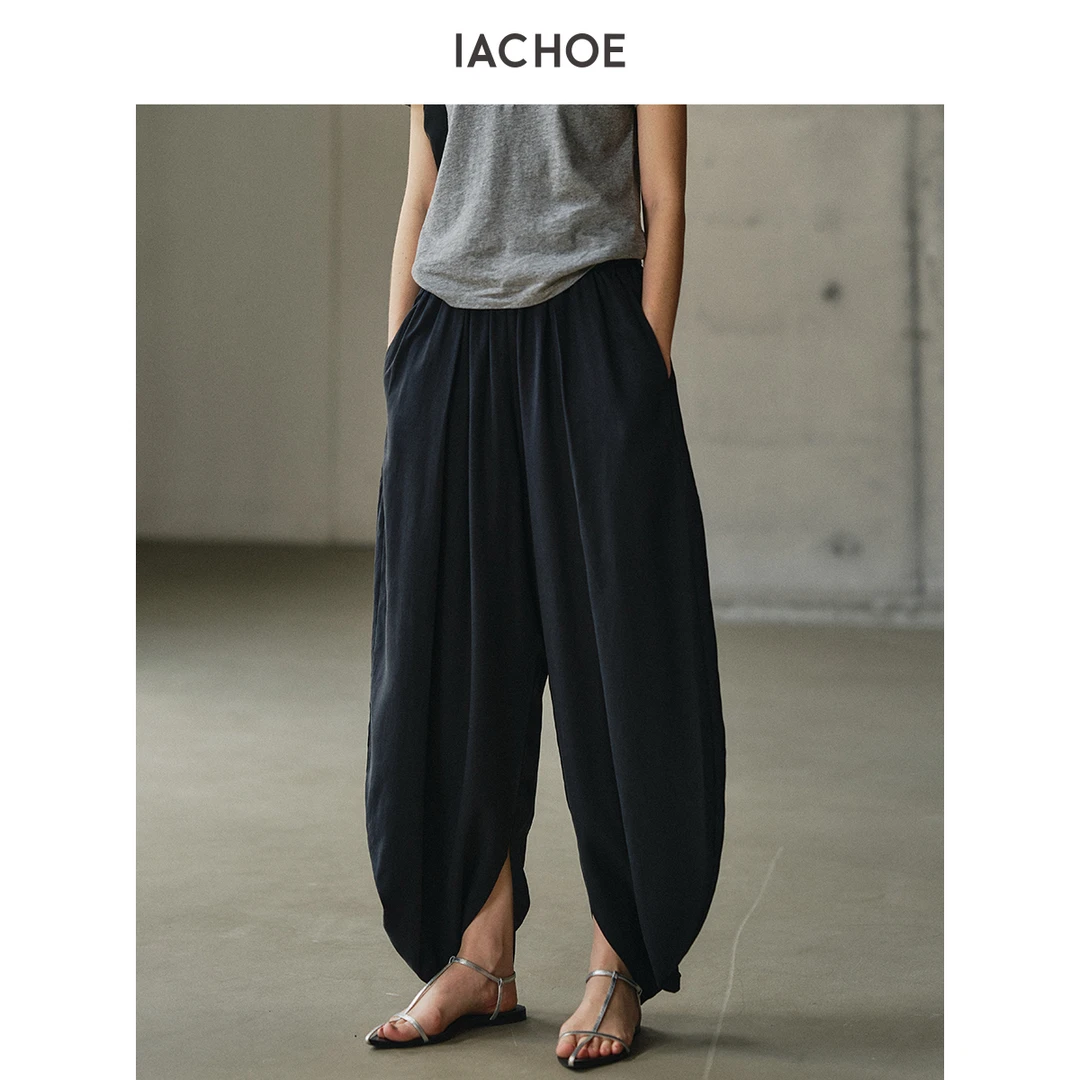 IACHOE专属链接【月牙裤】侧出脚口宽松休闲裤3631518004