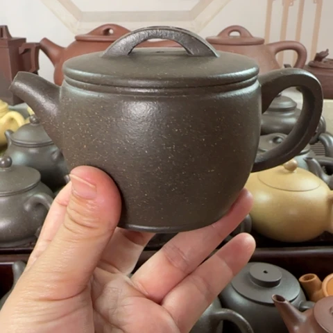 茶壶紫砂梨皮天青220cc