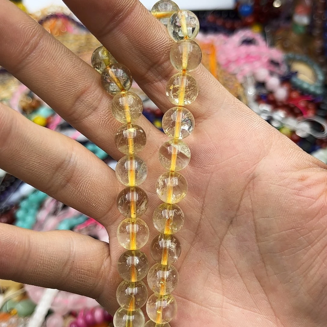 玛瑙/玉髓未镶嵌珠宝半成品k10金发晶天然