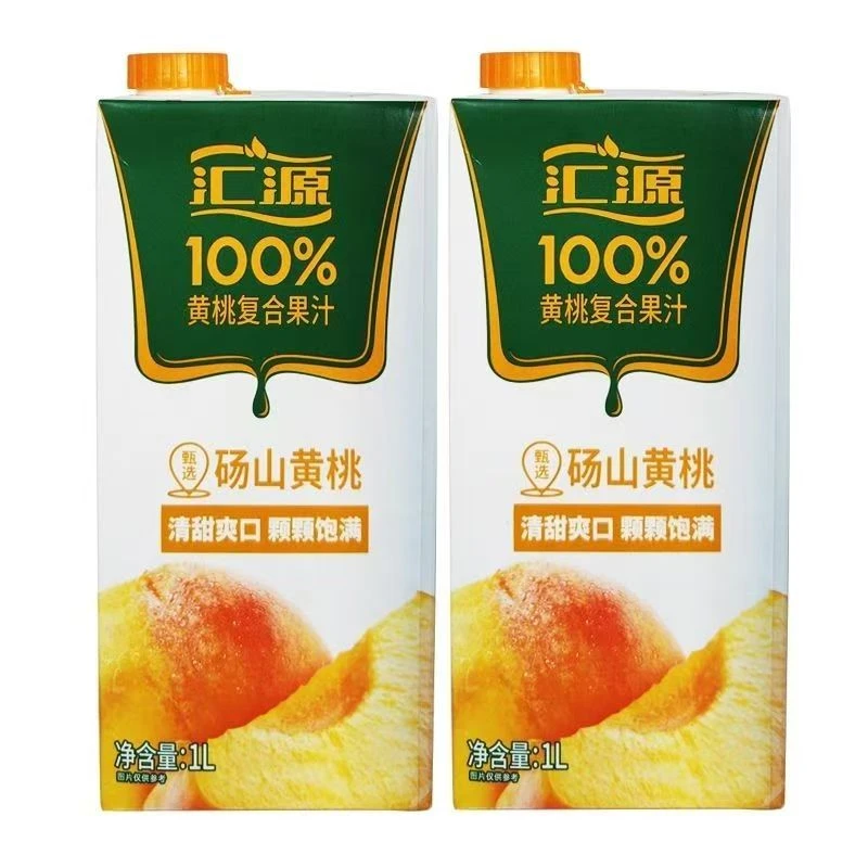 汇源黄桃复合果汁 1L*2盒 7月30到期