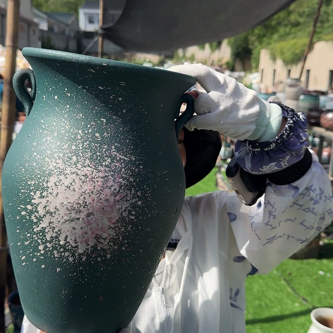 紫砂花盆王嫂花盆0709-113高30口20