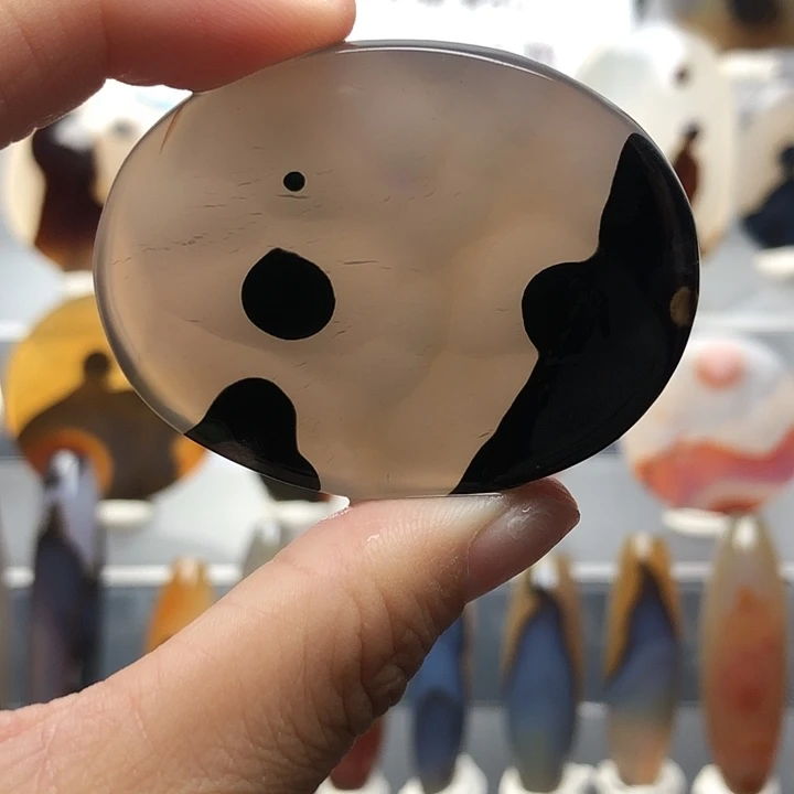 玛瑙/玉髓银S925镀金镶嵌珠宝半成品42