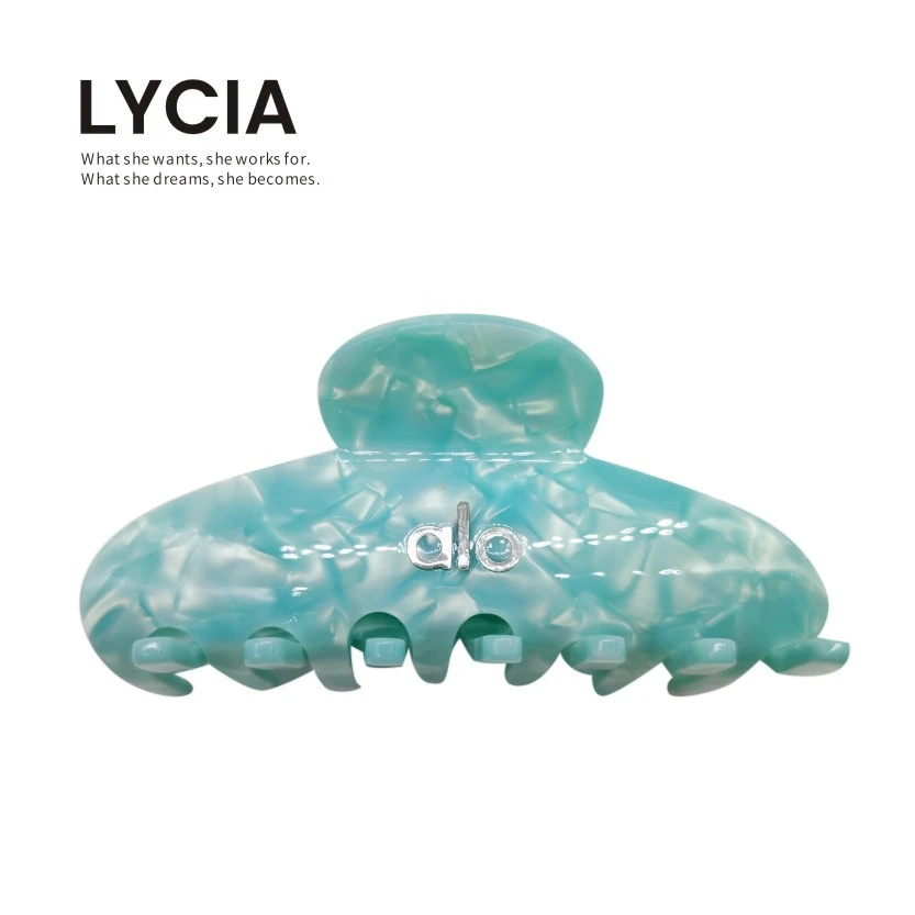 林惜发夹马尾夹顶夹打盘发夹气质时尚女士alo发抓logo现货ZJA072