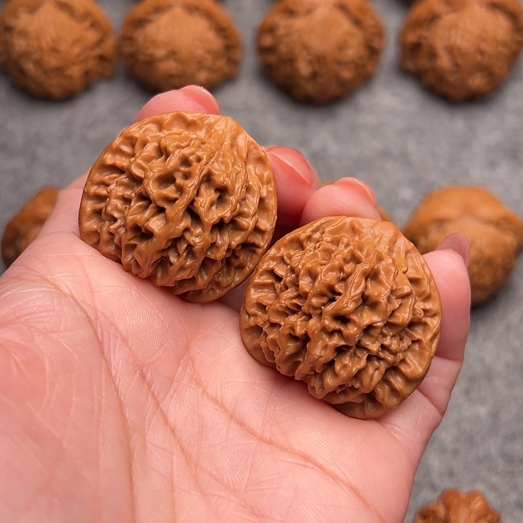 把件文玩核桃精品野生秦闷狮子头35全品毕业款