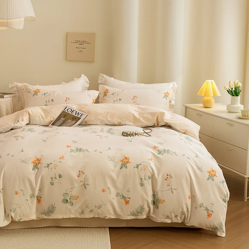 秋冬加厚100%全棉磨毛四件套 新疆长绒棉纯棉床上用品 高品质