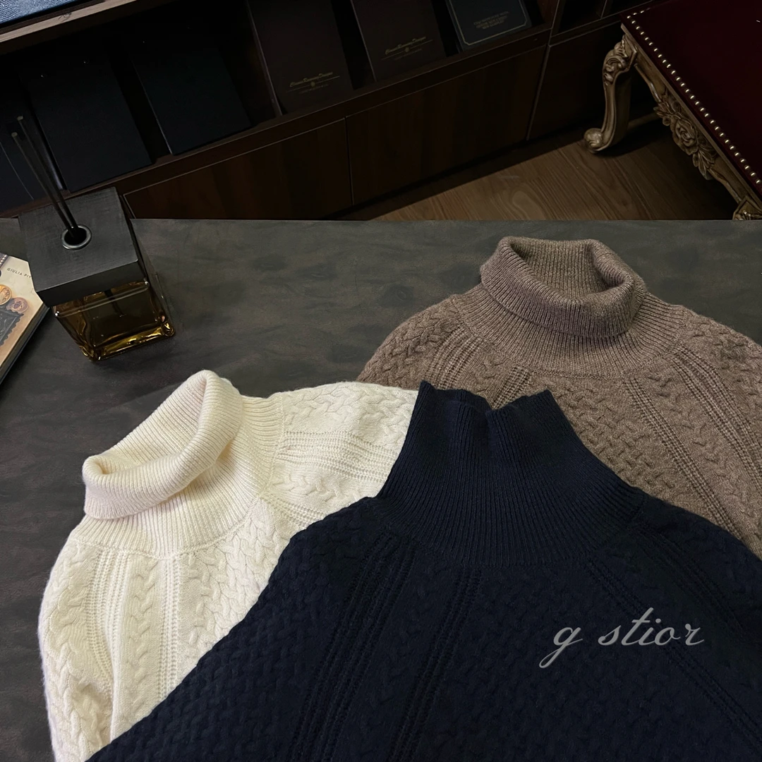 秋冬厚款高领毛衣保暖加厚针织衫休闲针织百搭