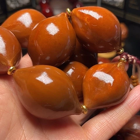 肩***蜓手串/手链橄榄核素核