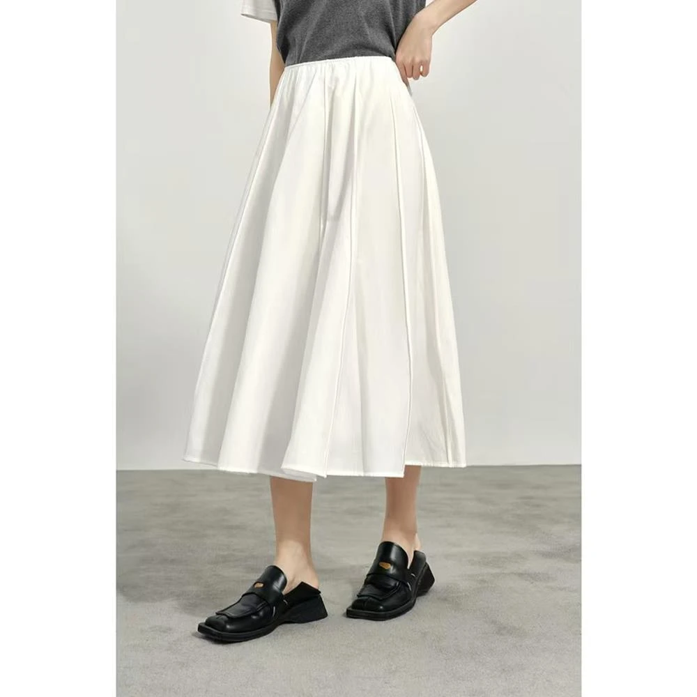 【商场同款】诗家同款A字松紧腰半身裙2025新款中长伞裙3G3140221