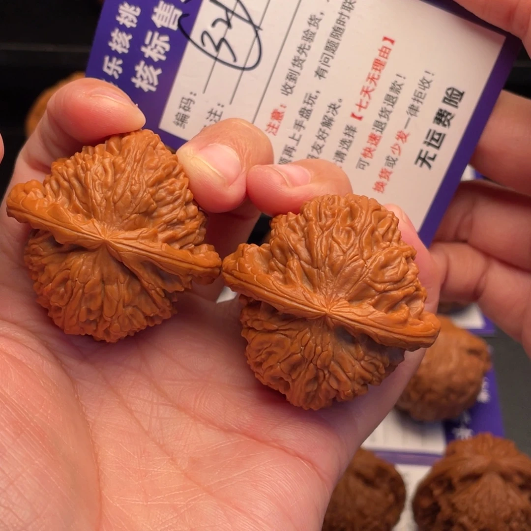 宝***爸把件文玩核桃白狮子42