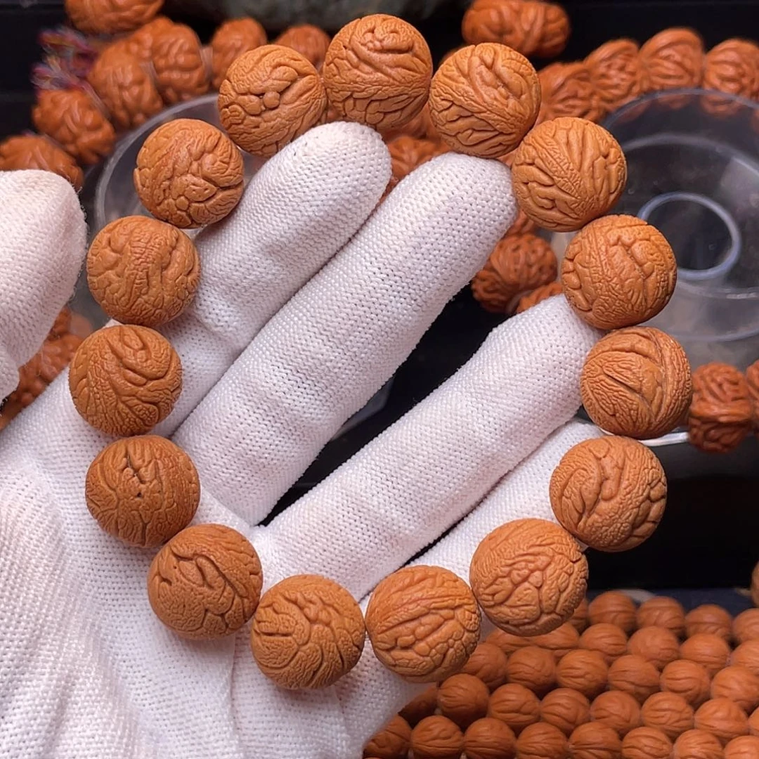 手串桃核金丝龙珠1.7