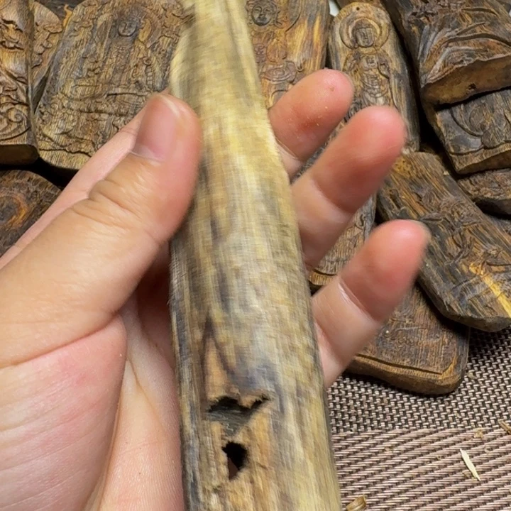 沉香碎屑沉香绿棋虫漏老料