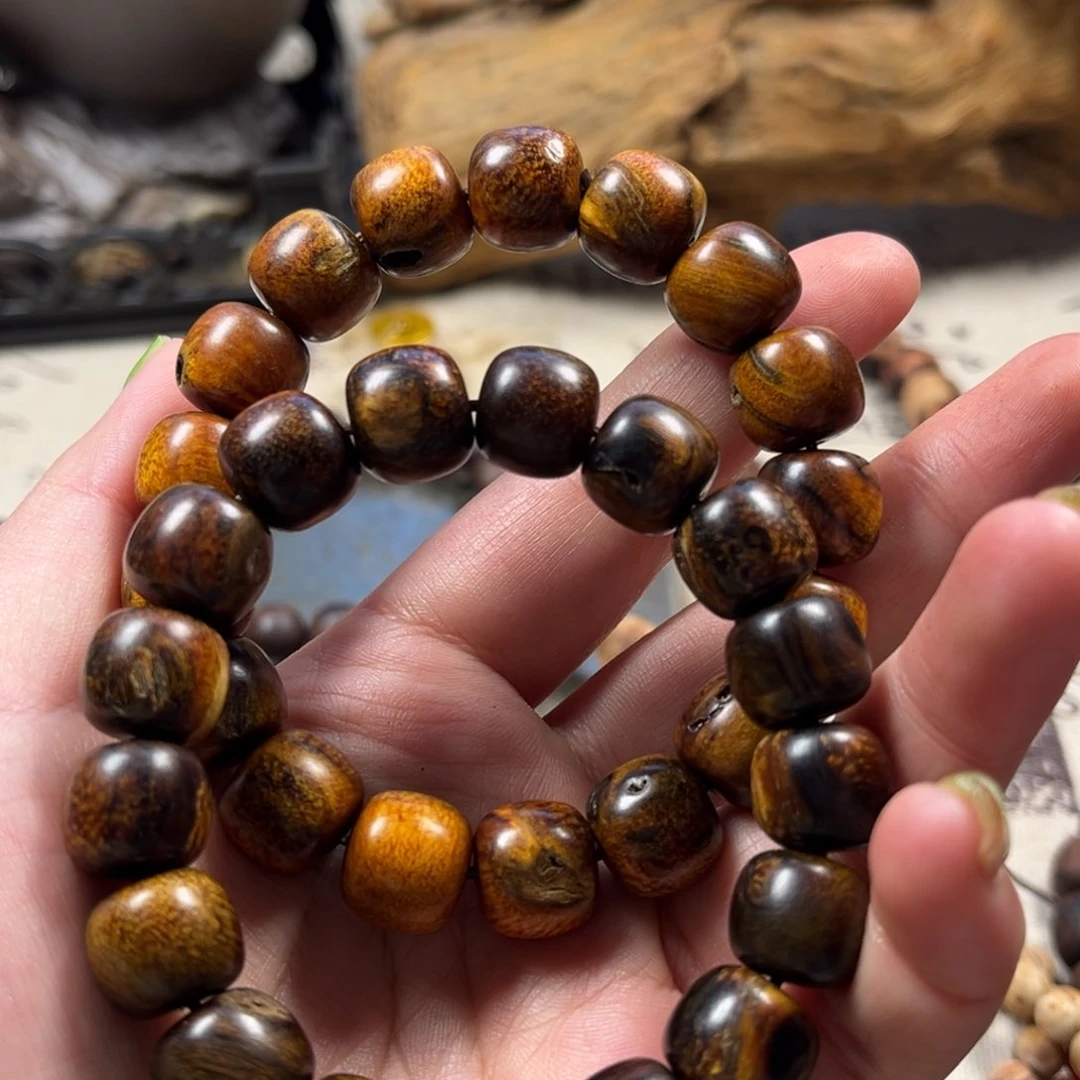 贡木手串/手链北***爷1213老型珠贡木瑕疵珠