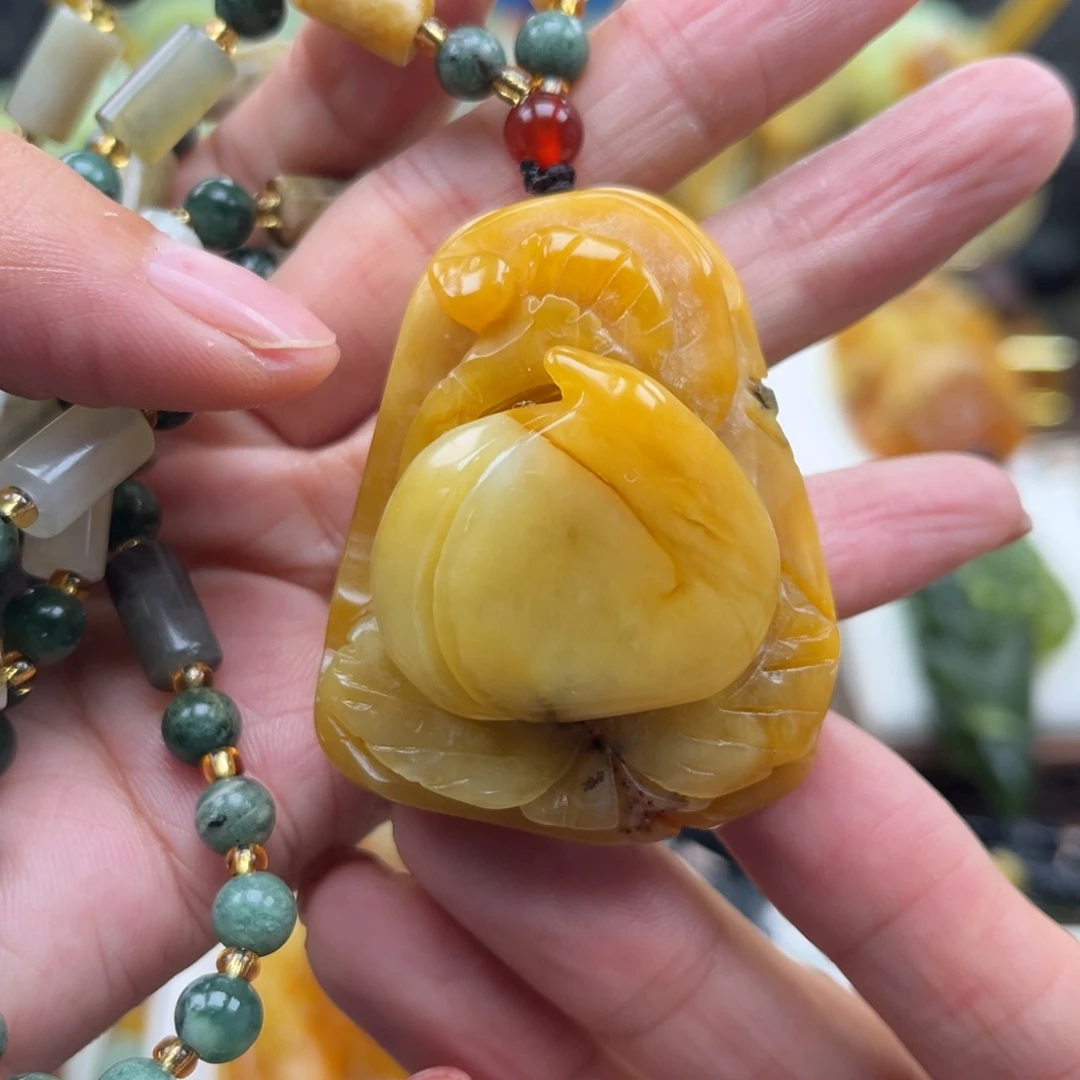 岫玉未镶嵌挂件挂件