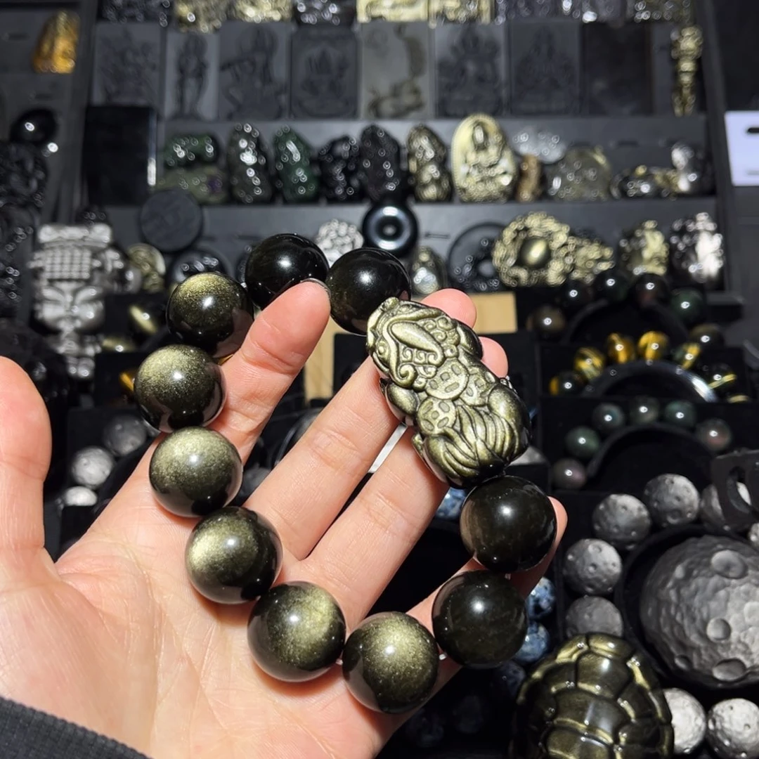 拾***γ黑曜岩未镶嵌珠宝奇石