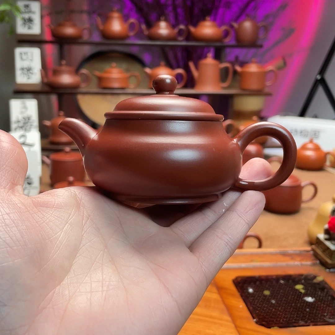 紫砂茶壶食**人朱泥明炉105c