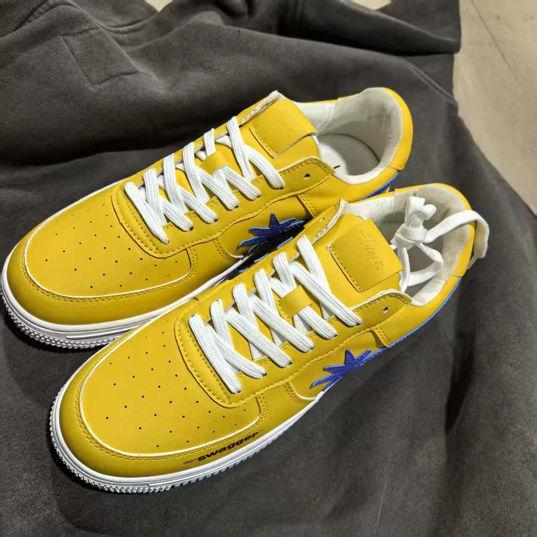 10026 黄蓝色星星板鞋