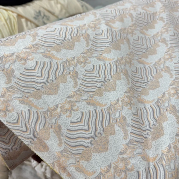 65 国风针织旗袍T恤连衣裙休闲服面料3米价