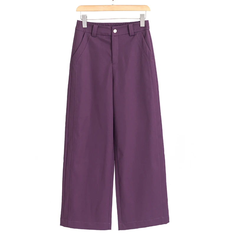 超太绵轻氧裤九分阔腿裤女夏薄款宽松显瘦显腿长时尚高腰休闲裤子