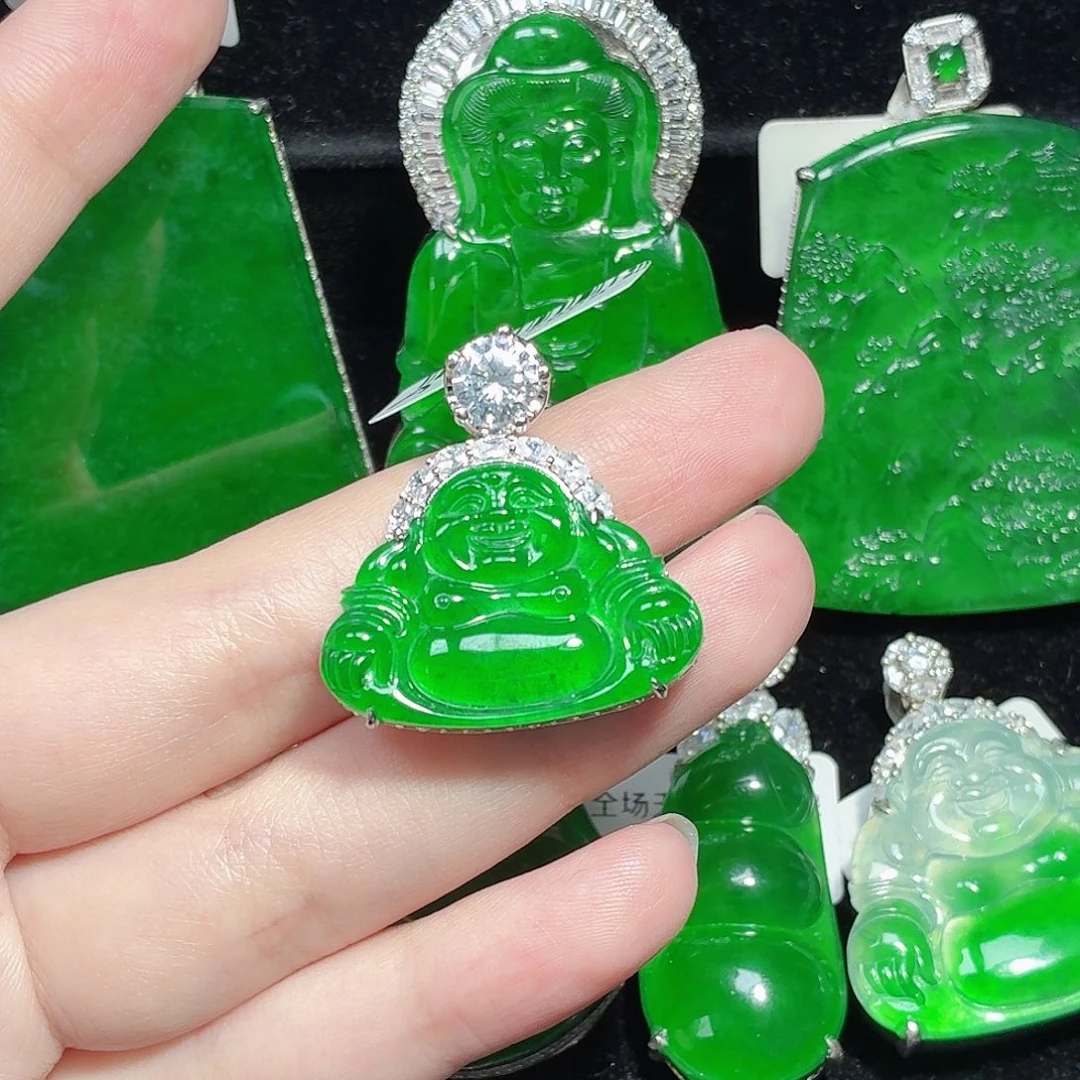 翡翠未镶嵌颈饰天然A货翡翠