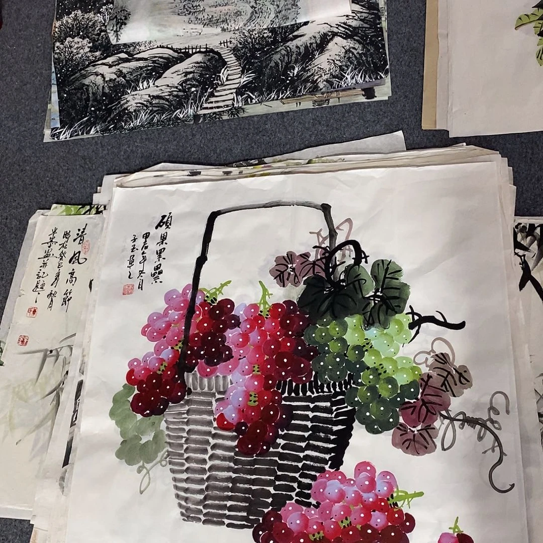 国画画画真的画画画