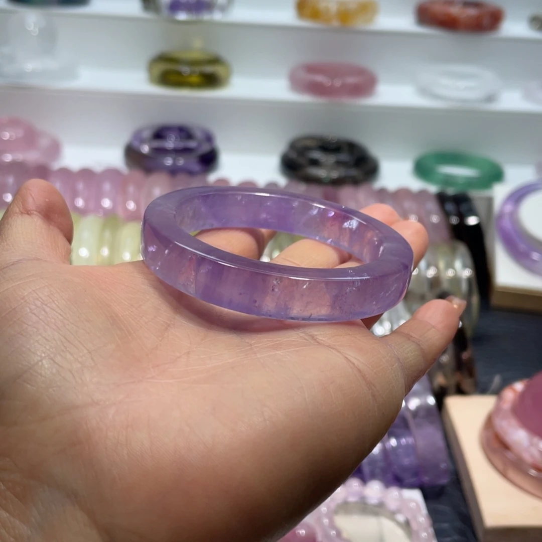 水晶手镯50.7圈口20号未镶嵌