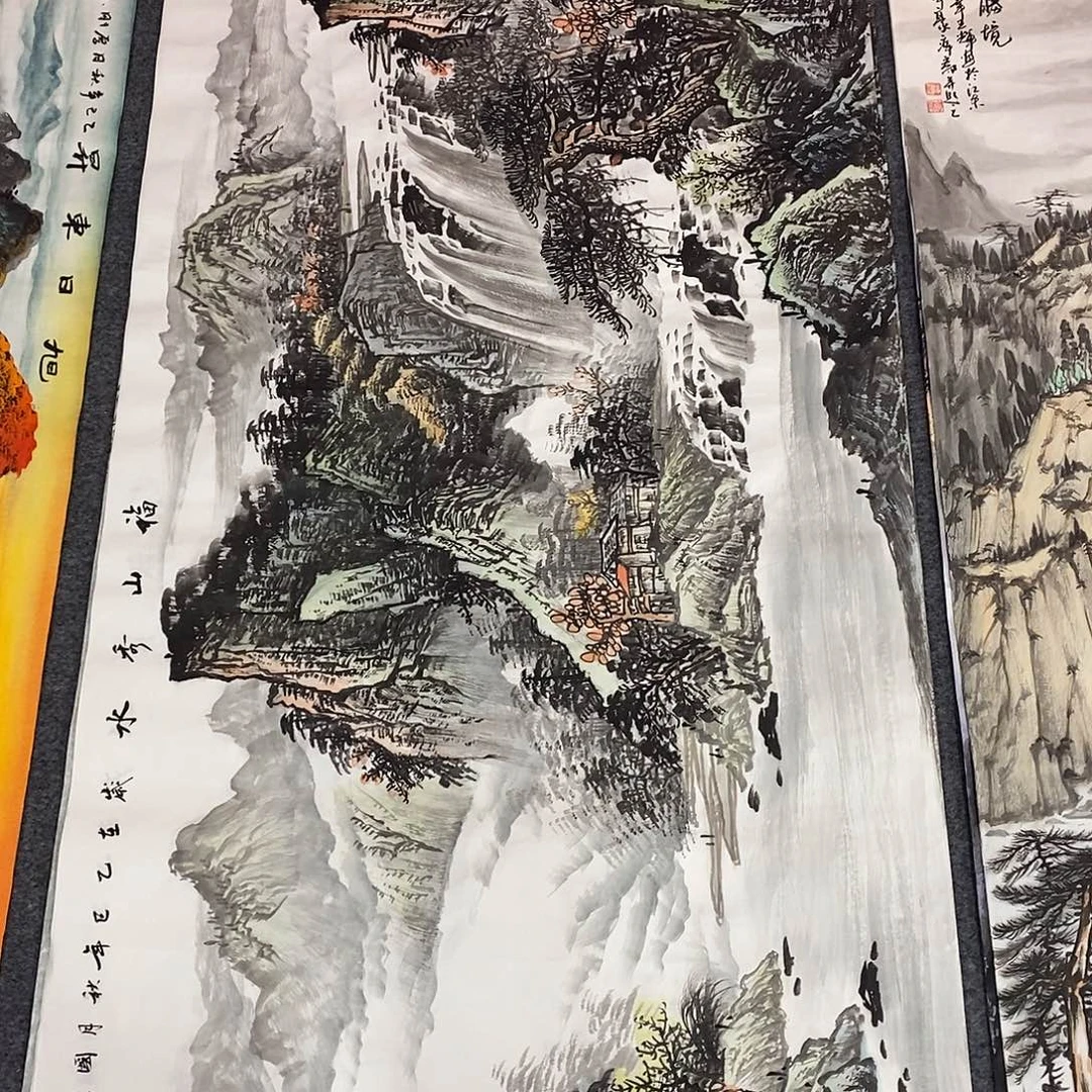 国画画画真的画画画