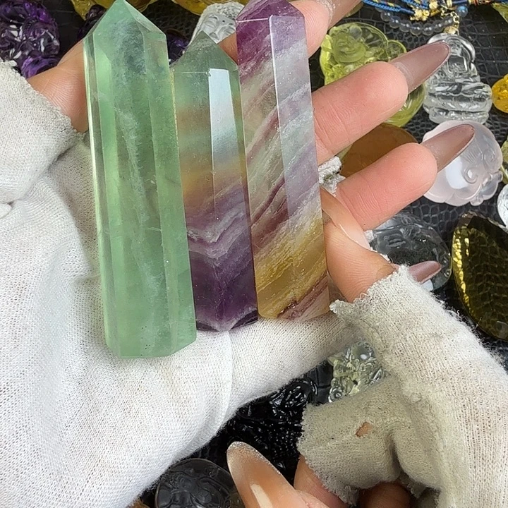 大***吉萤石银S925镶嵌萤石，