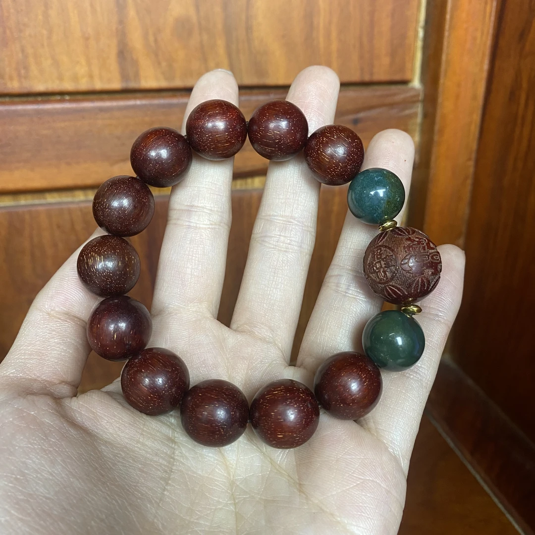 小叶紫檀手串小叶紫檀金星木纹