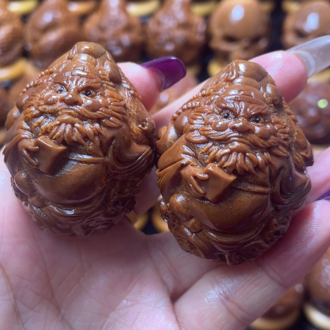 橄榄核把件橄榄球