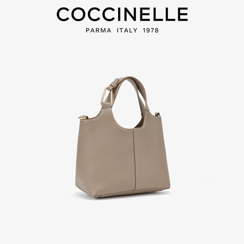 COCCINELLE/可奇奈尔BRUME MINI单肩斜挎水桶菜篮子包高级感通勤