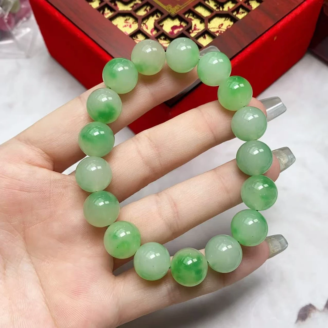 A347果绿花色手链12M