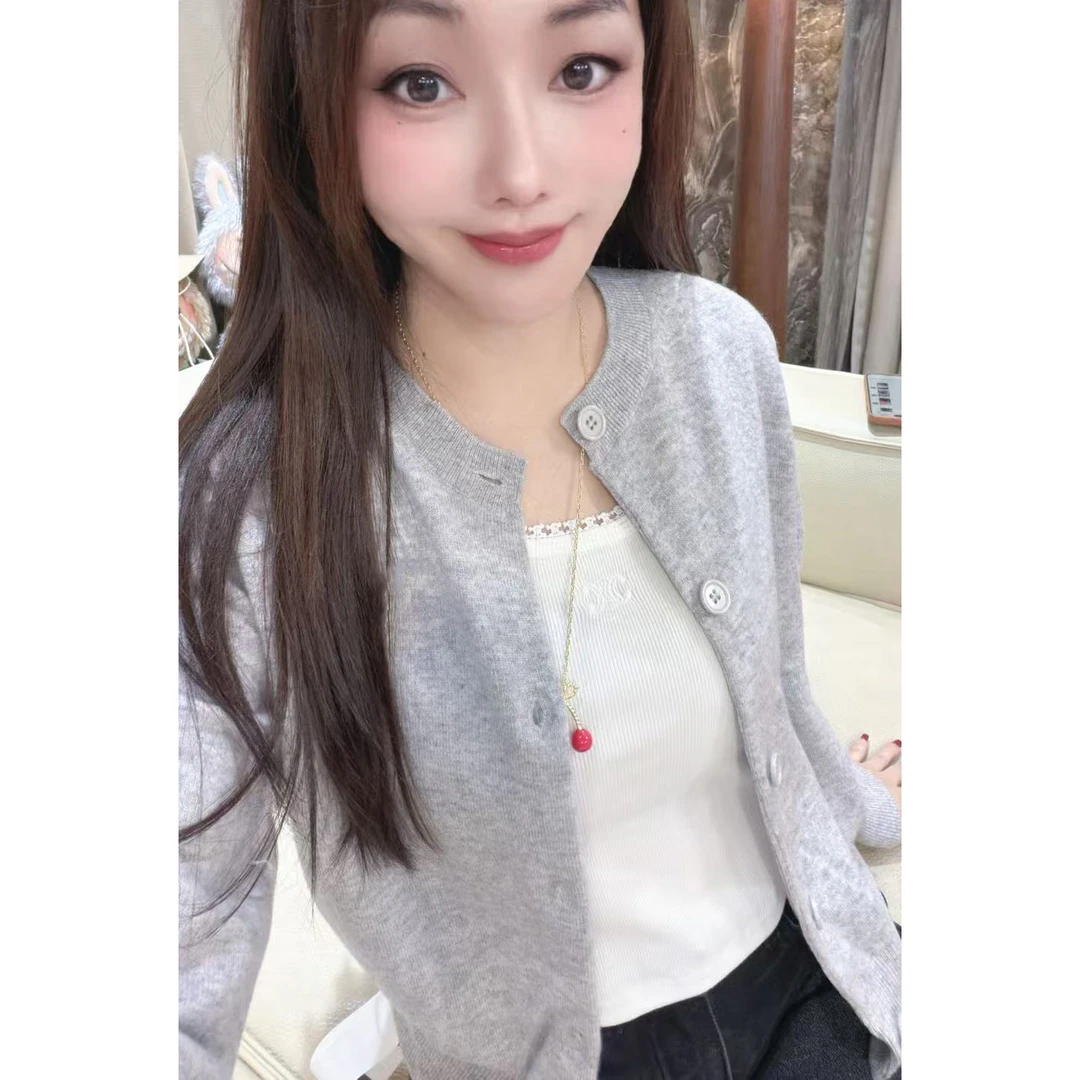 包嫂【W4227毛衣外套狗】上衣针织衫女装秋冬新款外搭慵懒风毛衣