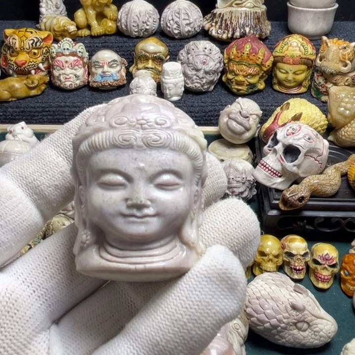 木小*配饰鹿角雕刻一念微瑕