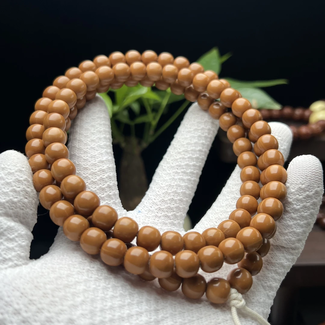 毕业级全品无暇猴头核桃老型微抛光原皮原色108脖挂9mm+