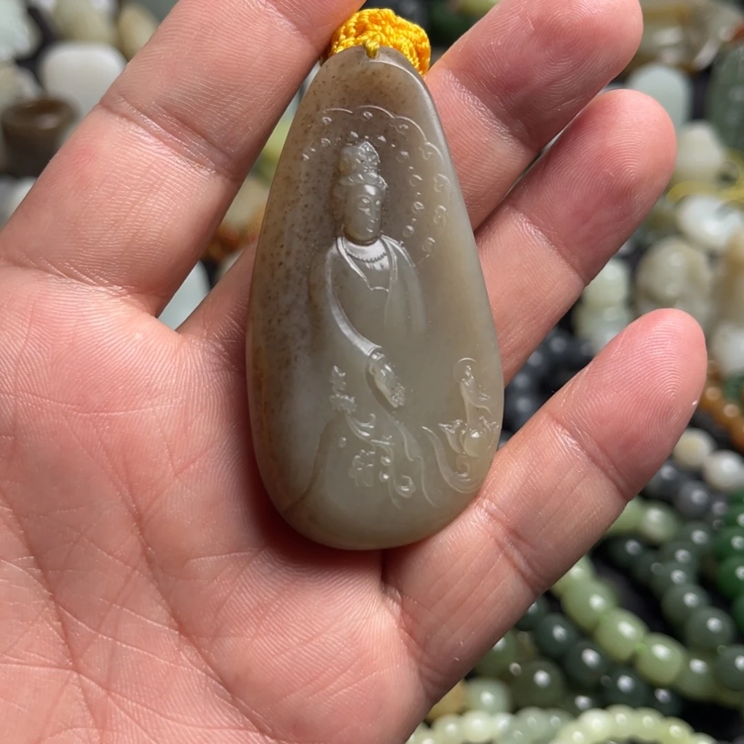和田玉（青白玉）未镶嵌吊坠(不含链)