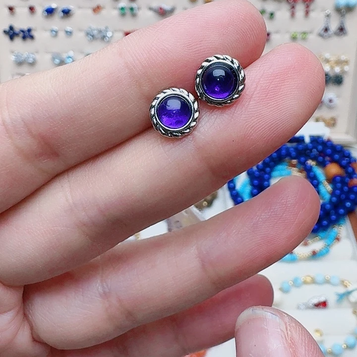 水晶耳饰未镶嵌耳钉632