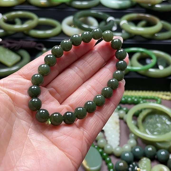 和田玉未镶嵌手链