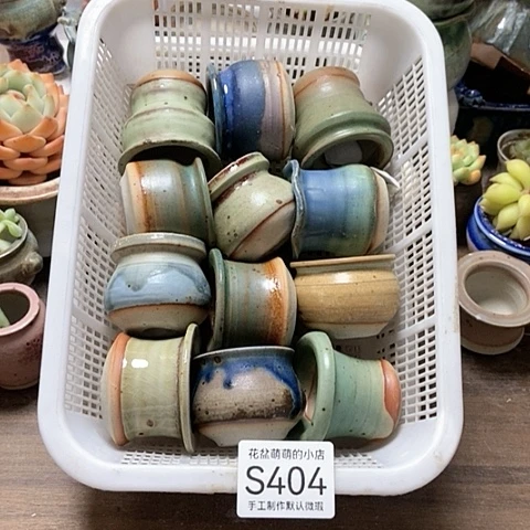 紫砂花盆404微瑕品口径3到4左右