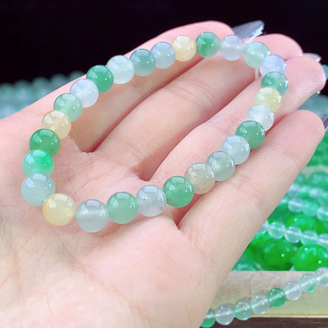 未镶嵌手串翡翠天然翡翠