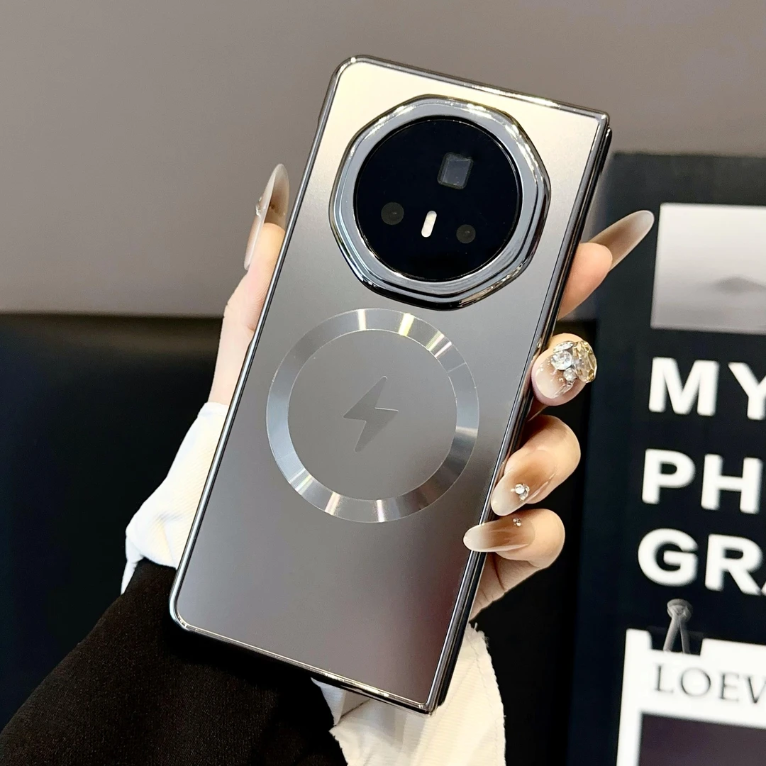 适用荣耀magicv3手机壳磨砂电镀超薄全包magicvs3至臻版保护套磨