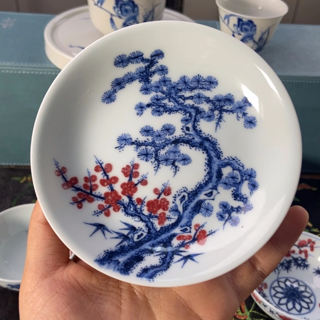 杯阳春白雪 松竹梅杯垫