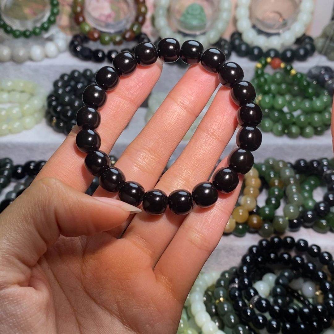 B***）和田玉未镶嵌手链