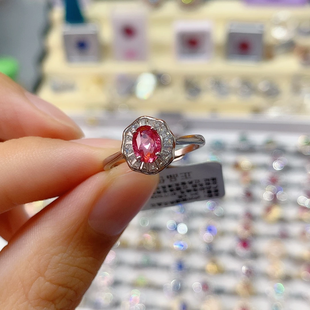 尖晶石银S925镶嵌戒指