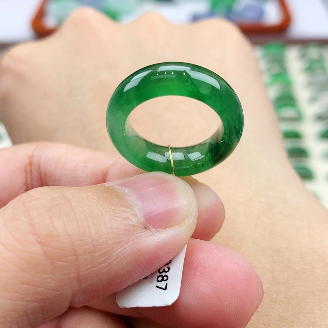 翡翠未镶嵌戒指9号