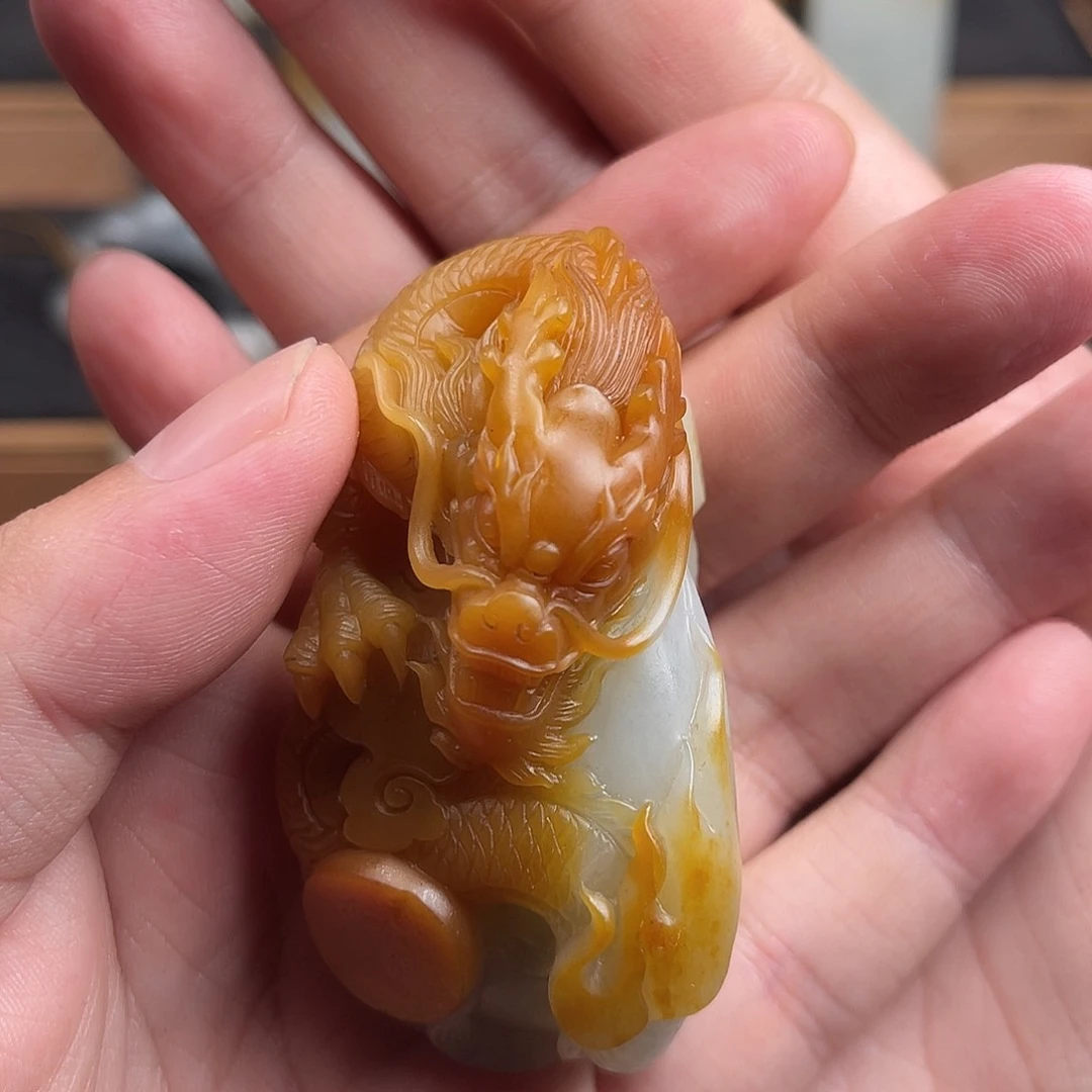 和田玉未镶嵌吊坠(不含链)小*子