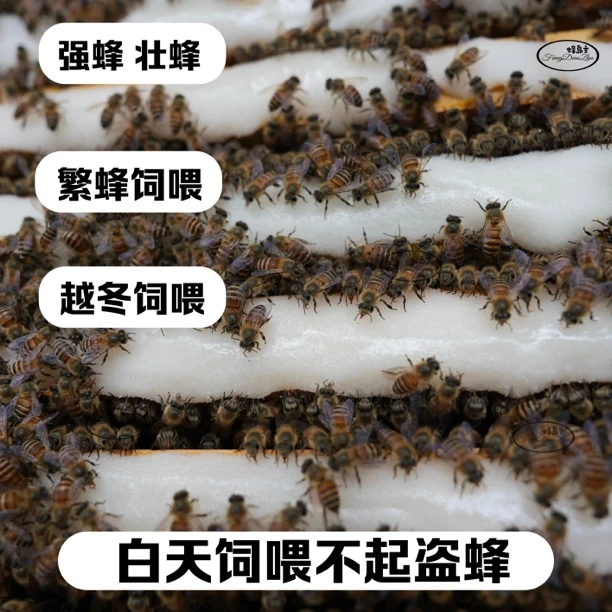 中意通用固体饲料蜜蜂繁殖喂蜂专用蜂粮花粉膏花粉浆花粉繁蜂蜂粮